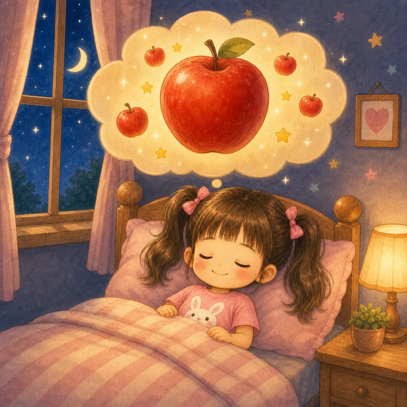 Tutu dreams of a big apple.