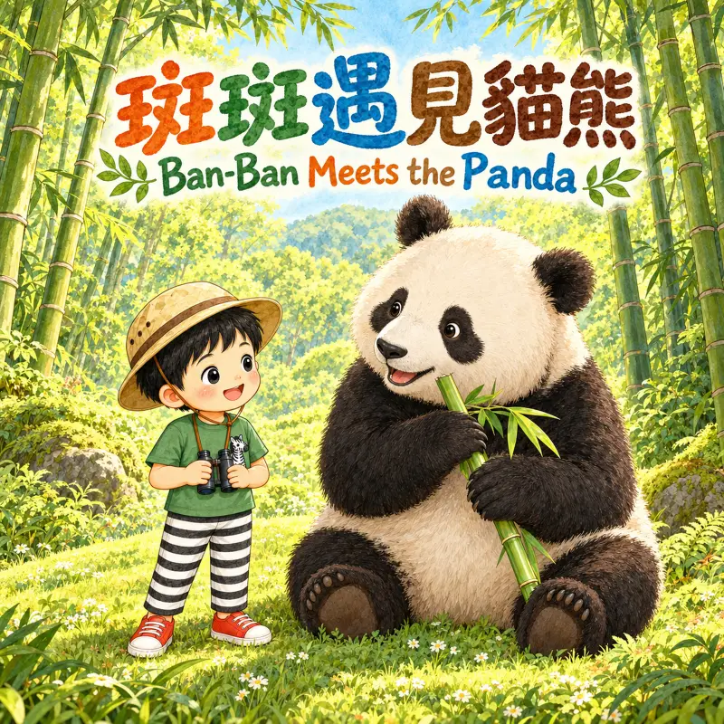 斑斑遇見貓熊